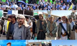 خروج مليوني غير مسبوق بالعاصمة صنعاء في مسيرة "مع غزة.. ثبات وانتصار"